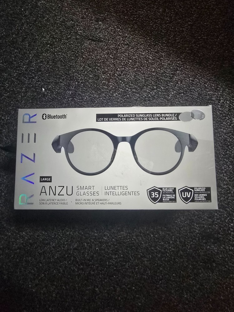 RAZER- ANZU [Round] Bluetooth Smart Glasses, Size: Large ***
