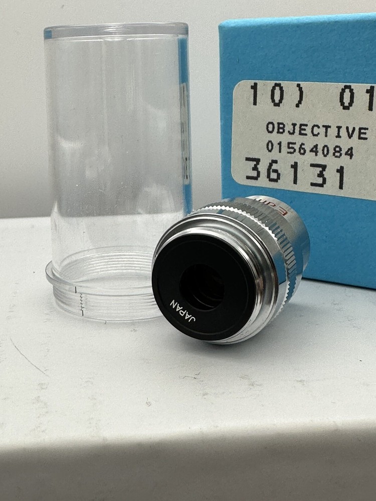 NEW Edmund DIN 4x / 0.10 NA microscope objective, NOS, generic RMS thread