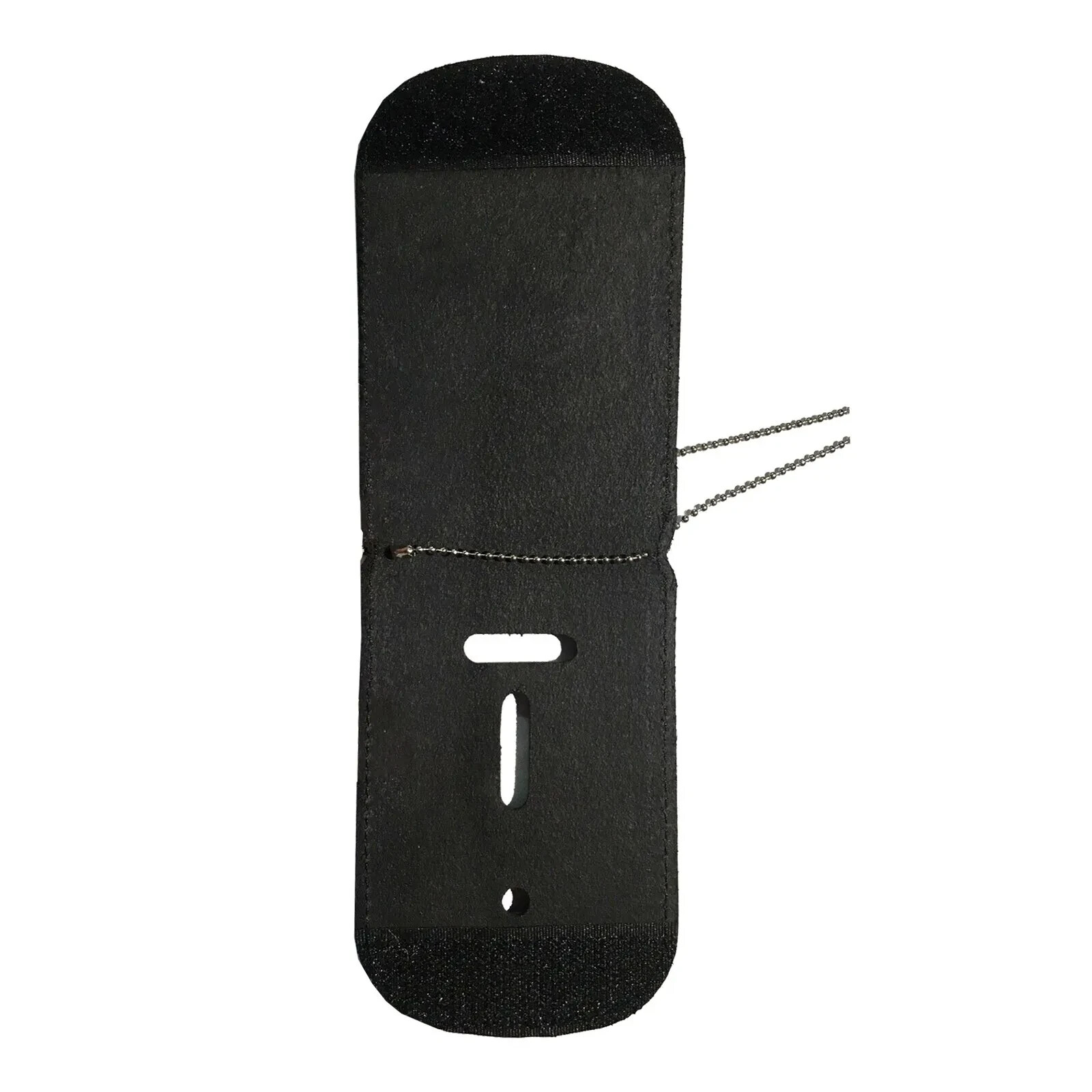 Genuine Leather Officer Lanyards & Badge ID Holders Black Unisex Security Weapon