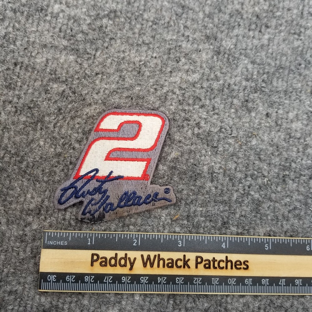 Vintage Rusty Wallace Number 2 NASCAR Patch Racing Damaged Threads AE9