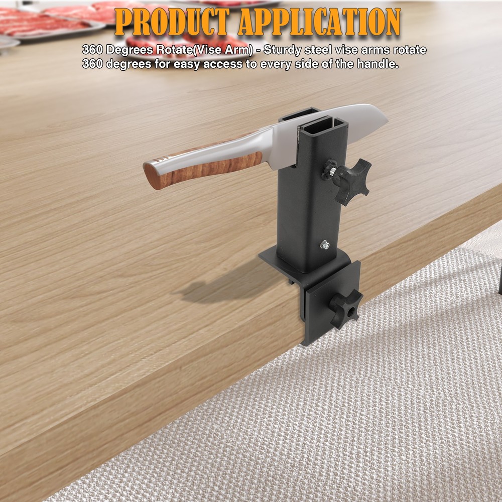Swiveling Multi-Mount Work Bench Vise For Knife Making Work With 360° Rotation