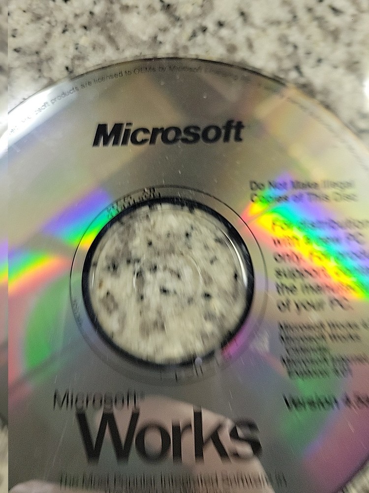 Microsoft Works Version 4.5 CD ONLY