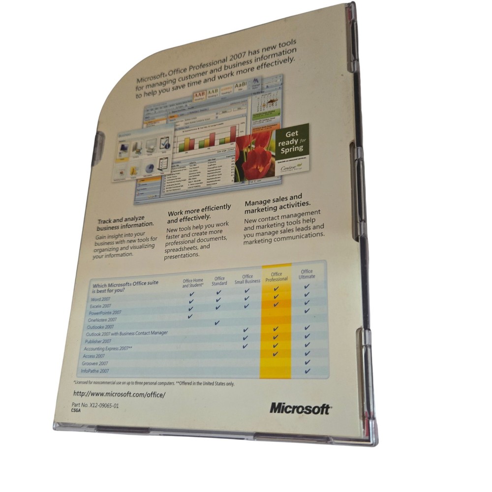 Microsoft Office 2007 Professional Full English Retail Version Academic 32 Bit