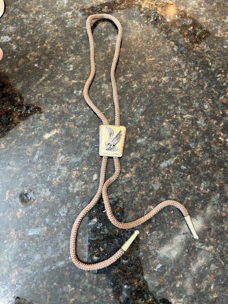 Eagle Bolo Tie Gold Color