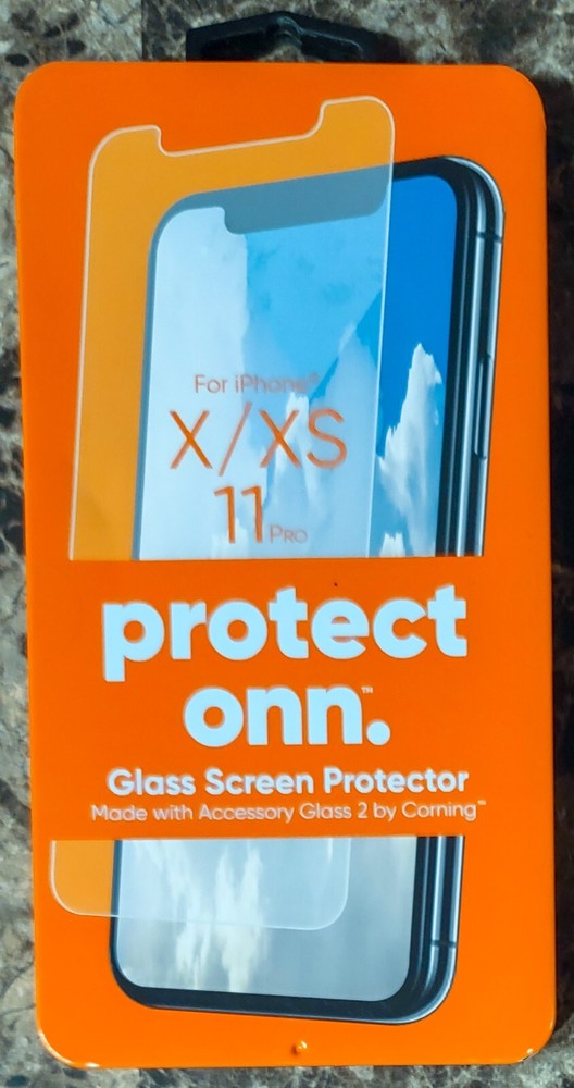 NEW Protect ONN Glass Screen Protector for iPhone X/XS 11 Pro by Corning