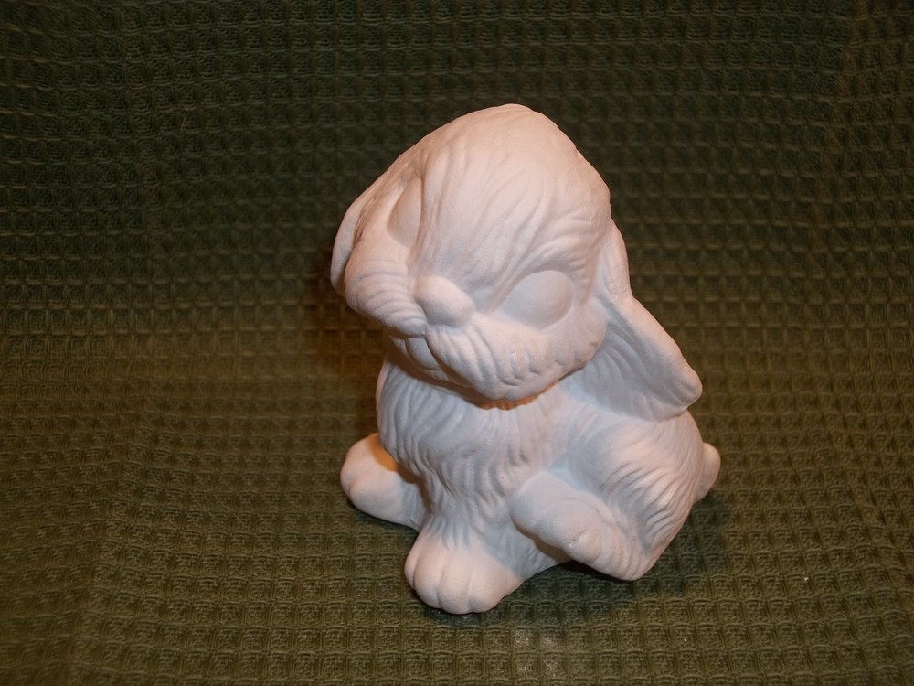 Puppy (Banjo) - Ceramic Bisque Ready to Paint