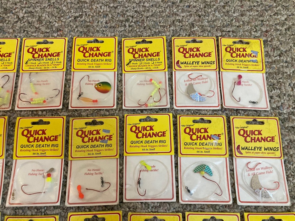 45 Pack Lot - Walleye Spinner Harnesses & Components- Quick Change & Other Brand