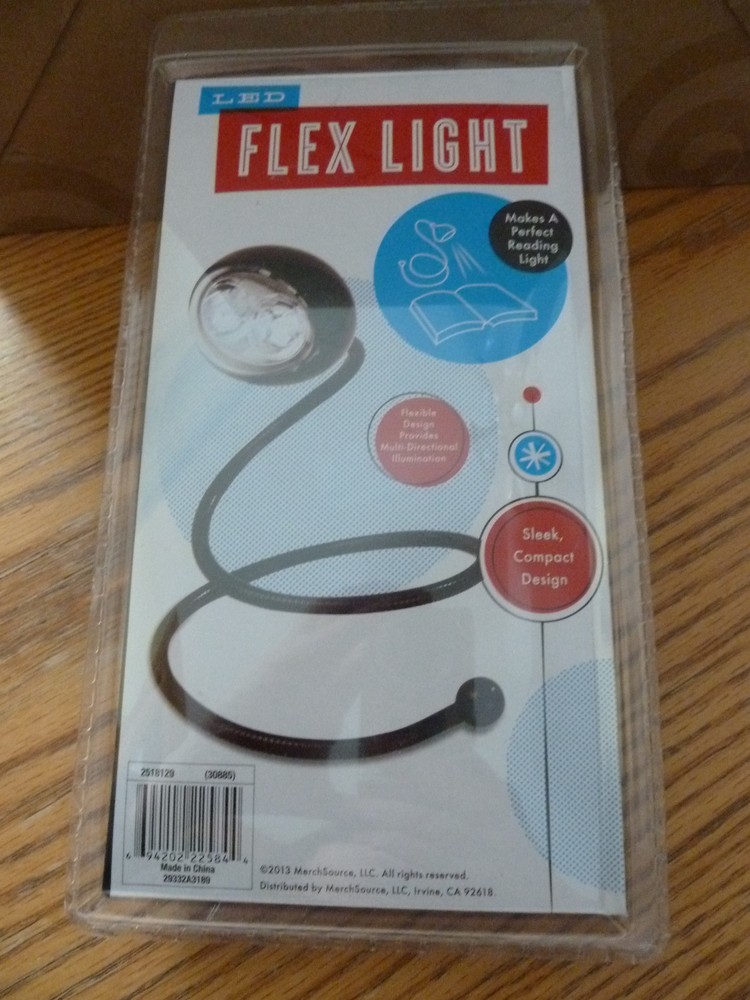 NEW LED Flex Light - Reading Light - Sleek Compact Design - Black - Gift