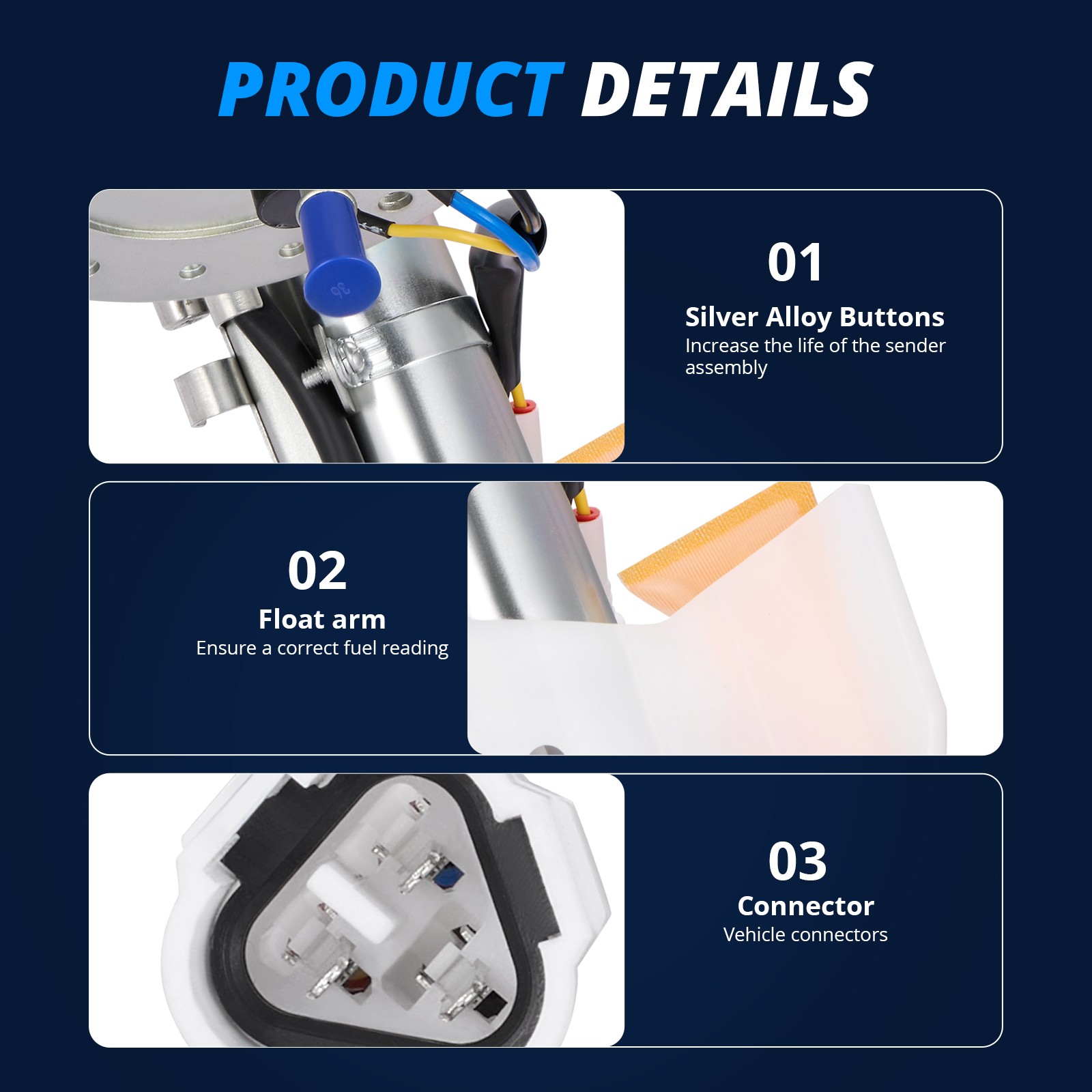 Fits 2005 SUZUKI BOULEVARDVL800 C50 FUEL PUMP ASSEMBLY 15100-41F10