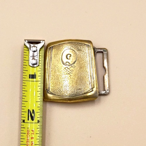 Art Deco Solid Radiogold Belt Buckle