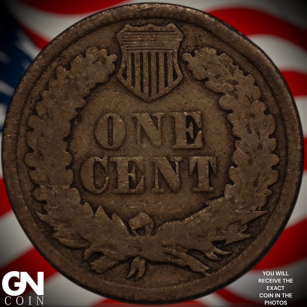 1863 Indian Head Cent Penny A6383