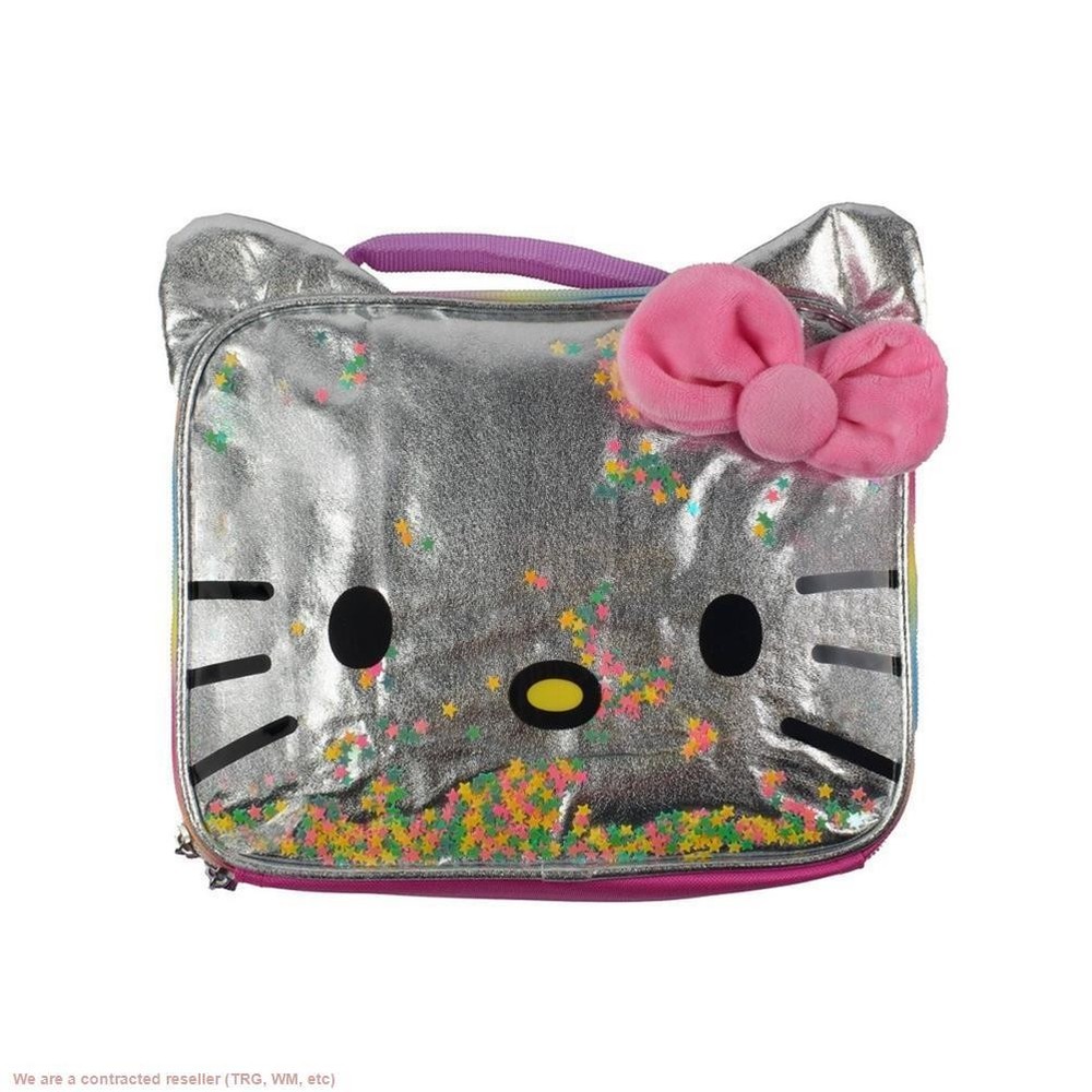 Hello Kitty Kids' Square Lunch Box and Bag - Pink