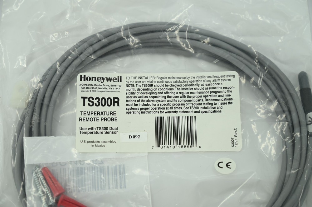 Honeywell TS300R External Temperature Remote Probe