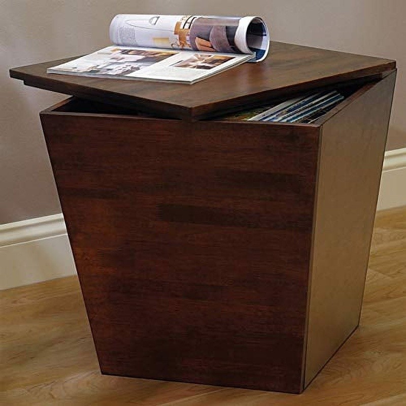 Wood Mezo Storage Cube Accent Table Indoor Storage Solution Causal Side Table US