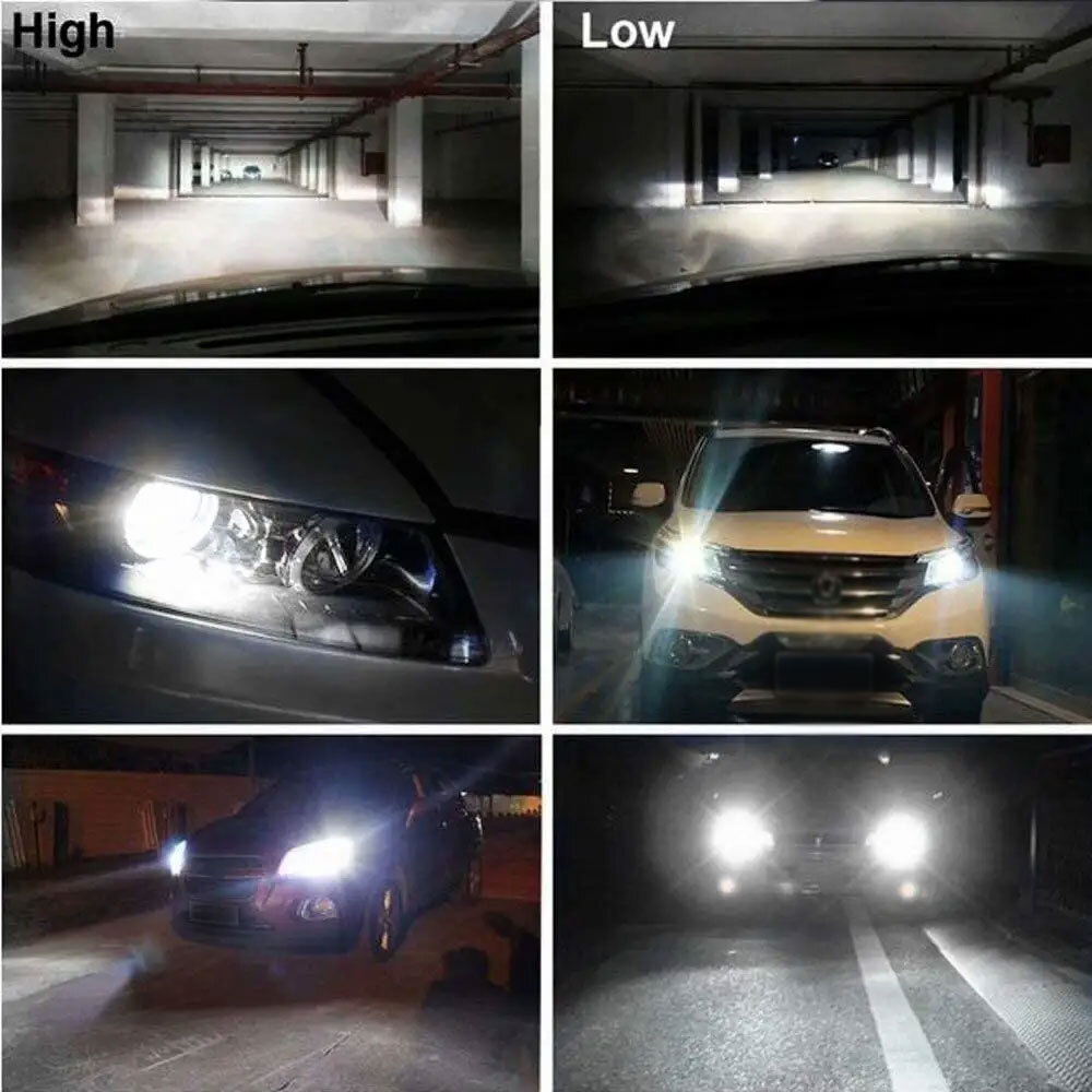7 Inch led GLASS Headlight Round, ORIGINAL CLASSIC LOOK Conversion Chrome pair