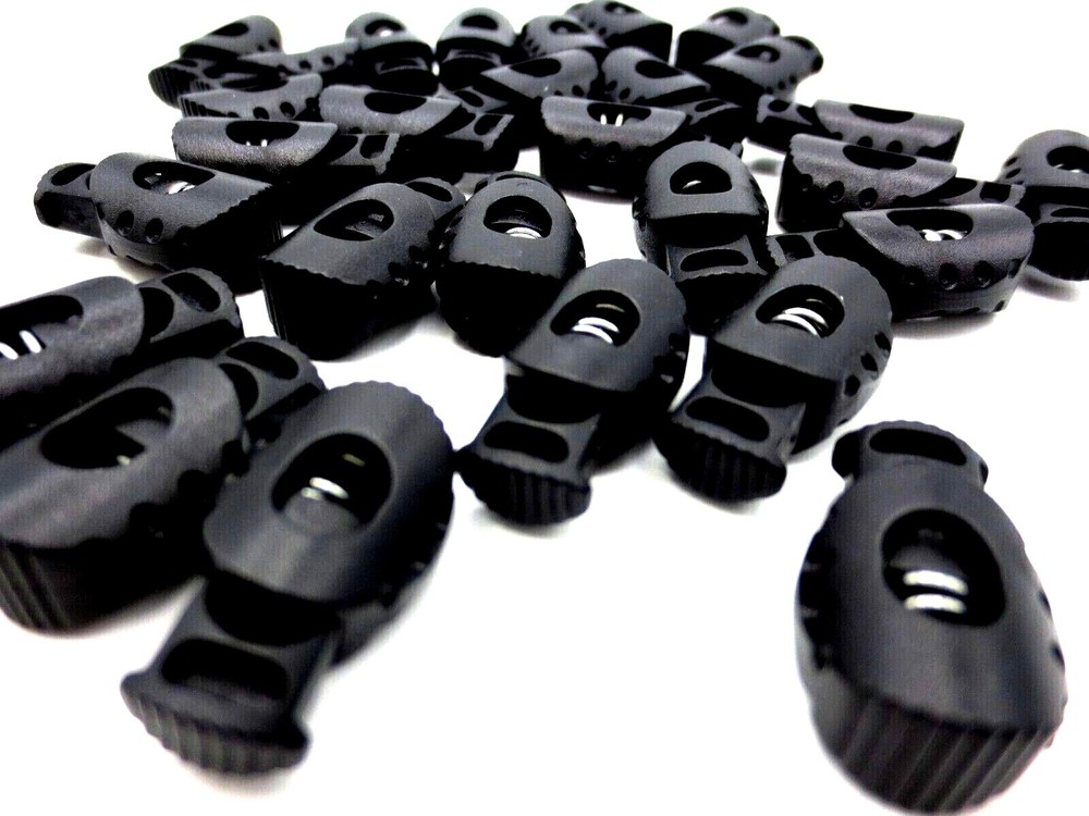 Gym Shorts Draw String Slide Lock Spring Loaded - Fits 1/4", 6.5mm Thick String