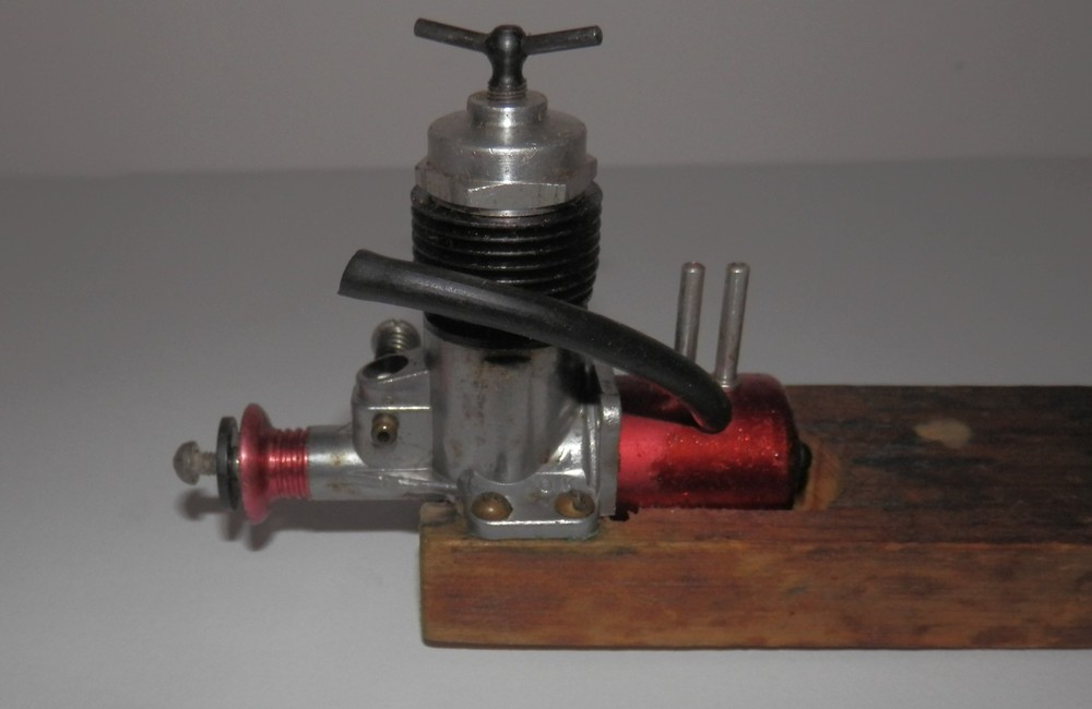 OK Cub .074 Diesel R/C Engine on Test Block