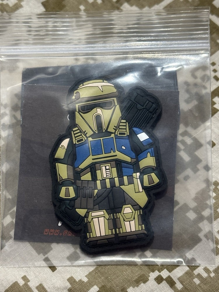 The Grumpy Pencil Shore Trooper Brick PVC Patch.