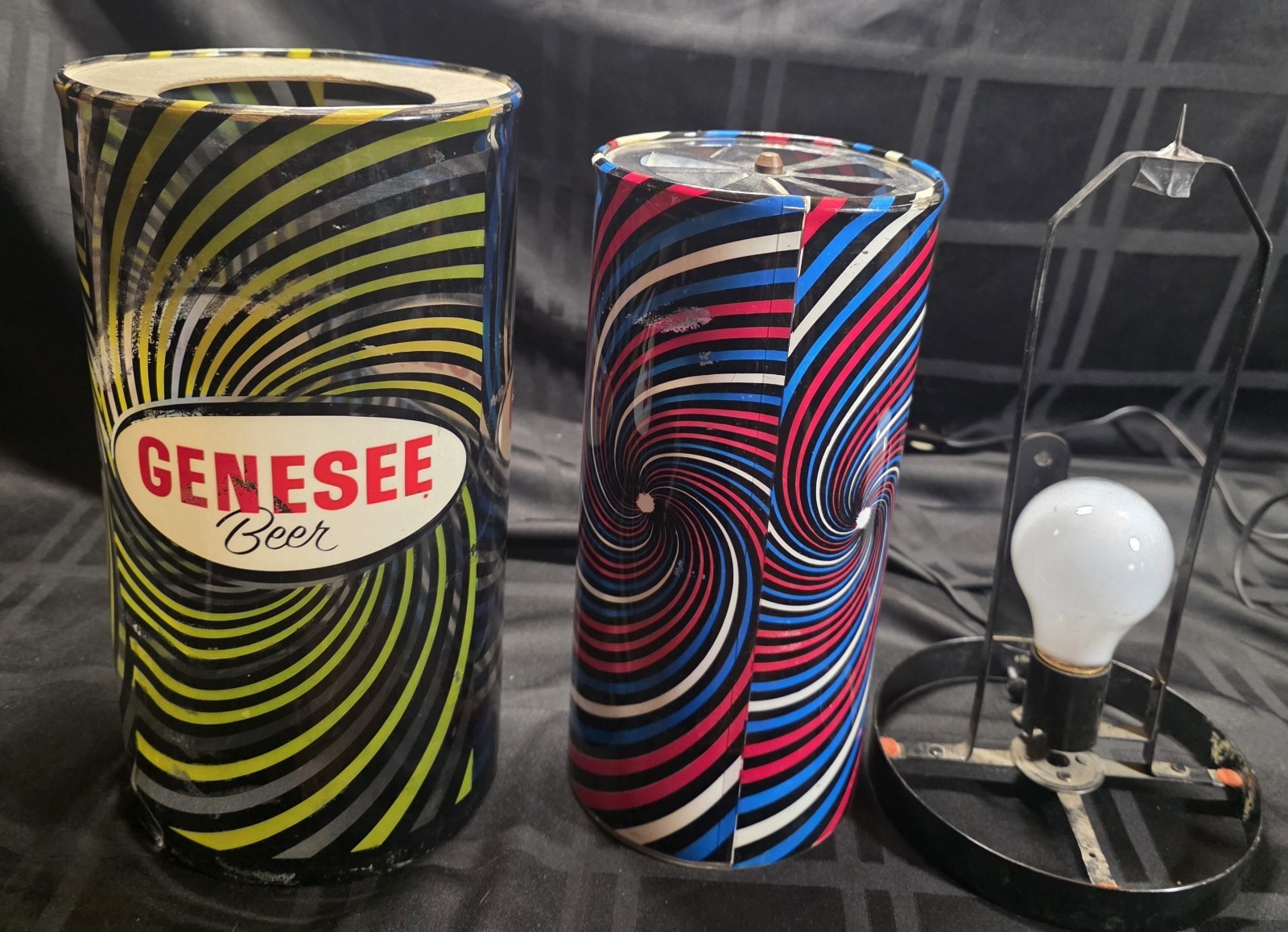 Genesee Beer Psychadelic Spinning Lamp