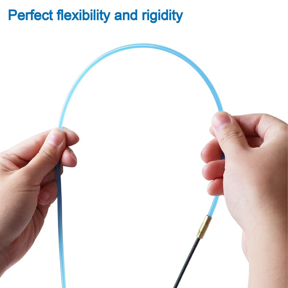 66 FT Fish Tape Wire Puller Through Wall Electrical Pull Push Kit Tool