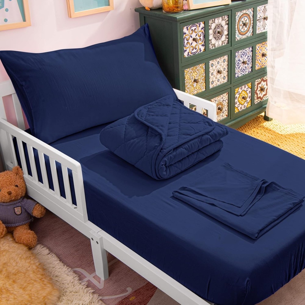 Breathable Crib Bedding Set, Quilted Comforter