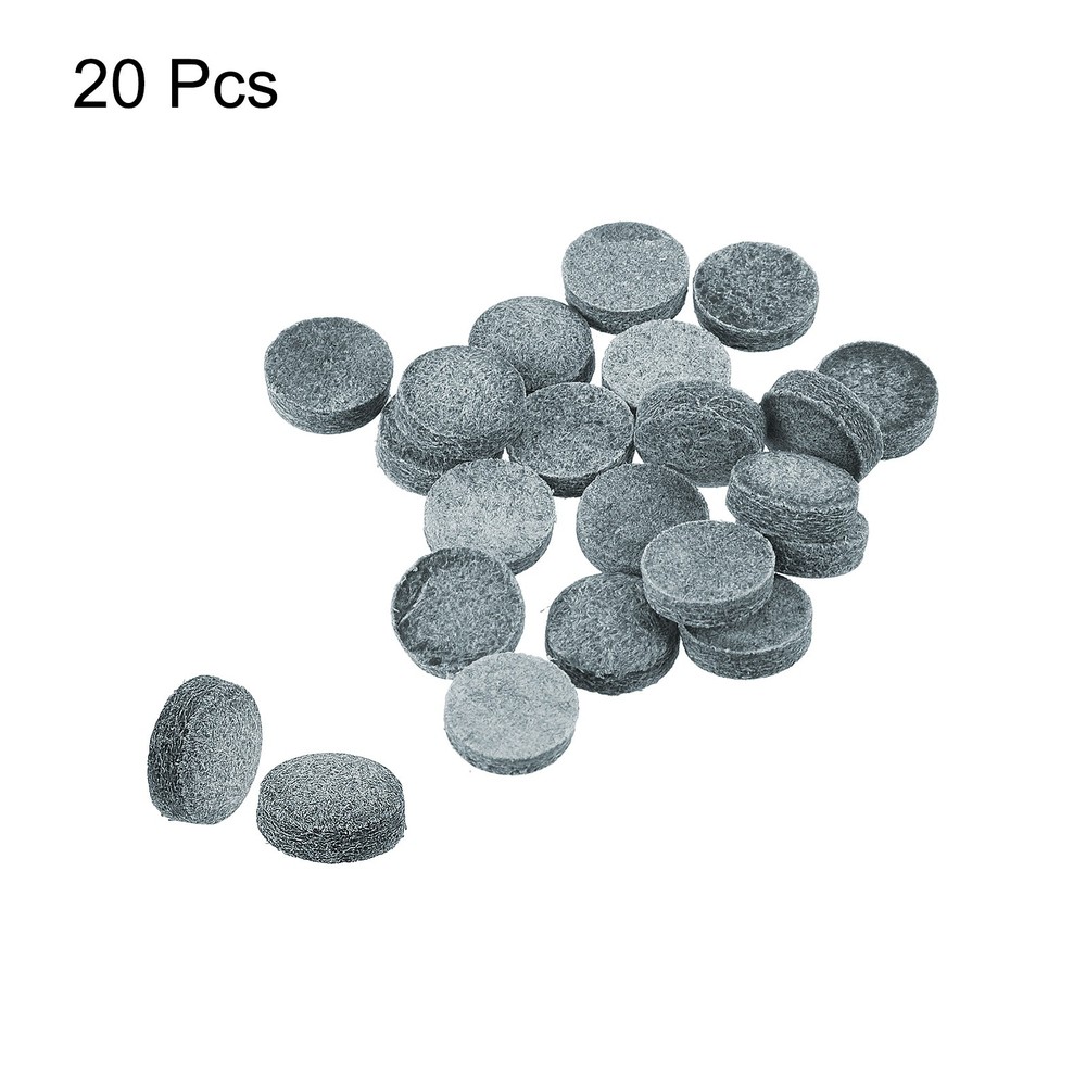 12mm Billiard Slide Stick Tips, 20pcs Replacement Tips, Grey