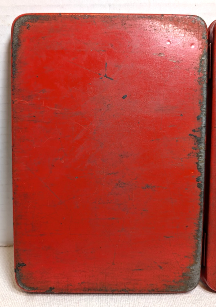 VINTAGE SNAP ON SOCKET WRENCHES EMPTY BOX FOR 1/4 SOCKET SET 8"x5-3/4"x1"