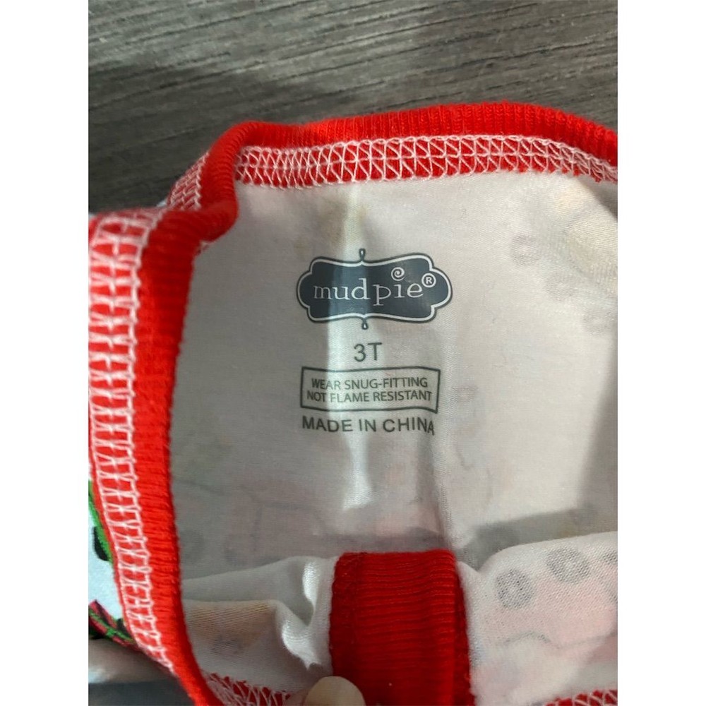 Mud Pie Boys' Christmas Pajama Set Size 3T Multicolor