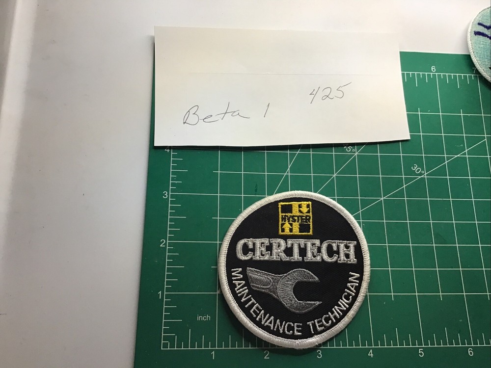 HYSTER Patch - vintage - Certech Maintenance Technician