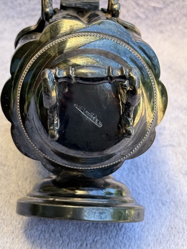 Vintage Silver Plated Sheffield sugar scuttle