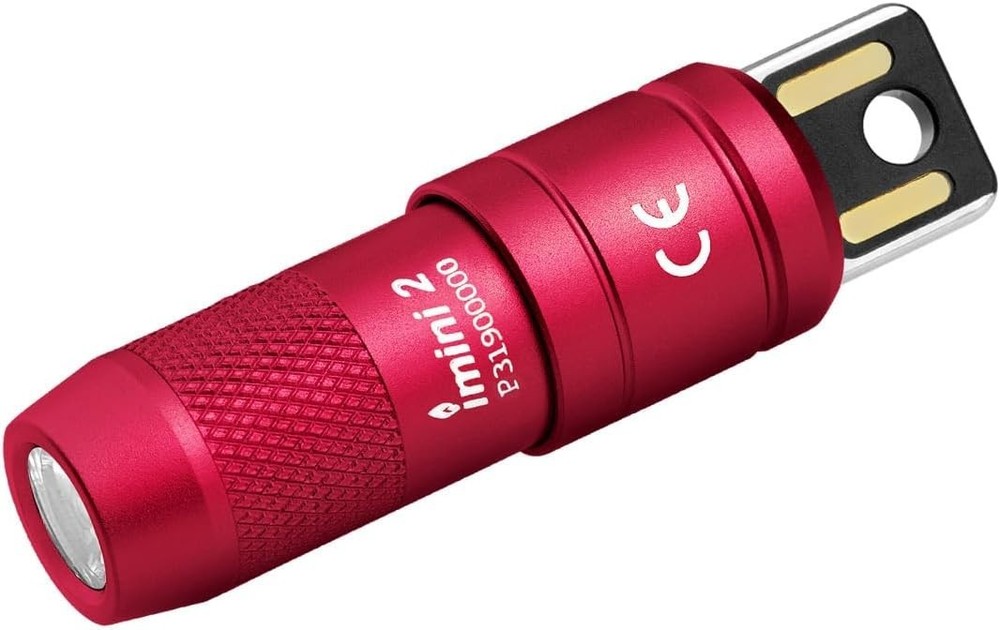 OLIGHT IMINI 2 EDC Rechargeable Keychain Flashlight , 50 Lumens - Passionate Red