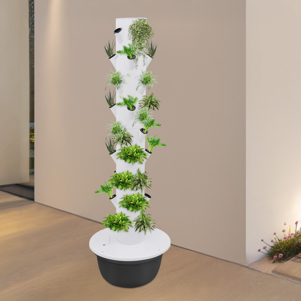 9-Tier Vertical Hydroponics Growing Tower System 36-Plant Capacity Indoor Hydrop