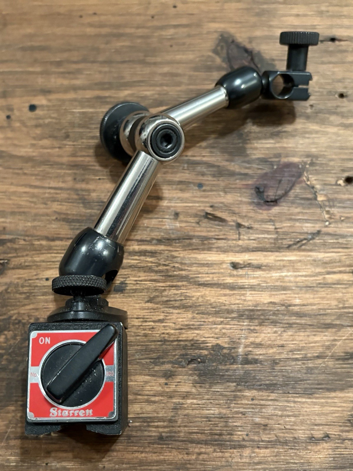 STARRETT # 660 MAGNETIC BASE Dovetail Mount Snug One Knob Lock