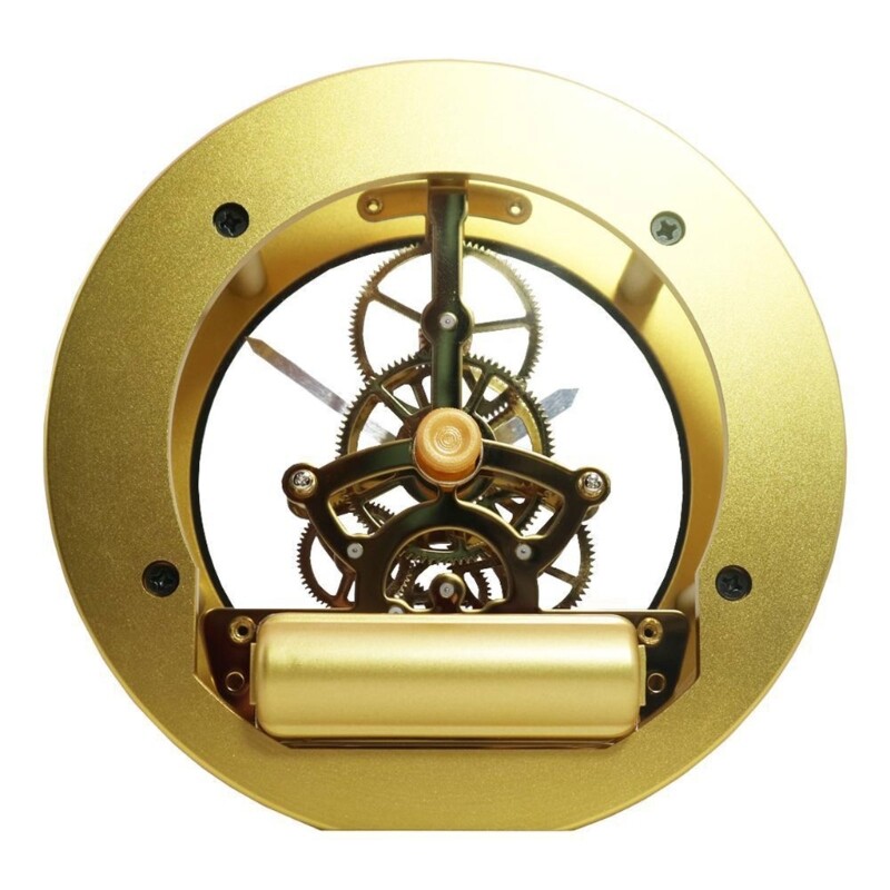 Round Decorative Clock Metal Perspective Movement Wall Clock Accessory Clocks