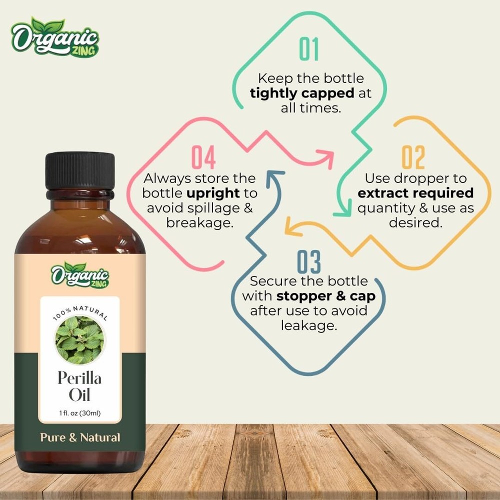 Organic Zing Perilla Oil 30ml Bottle
