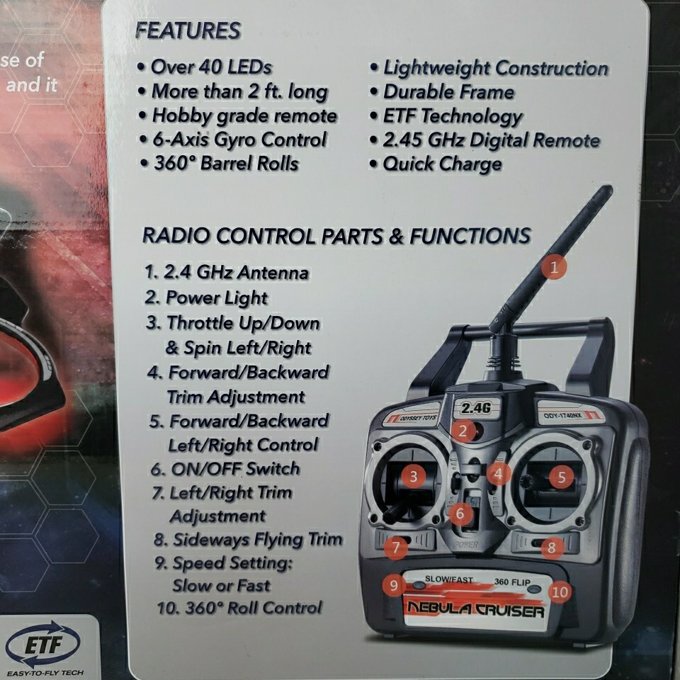 RC Nebula Cruiser Quadricopter Aircraft Stable Hover Flight *Read Description*