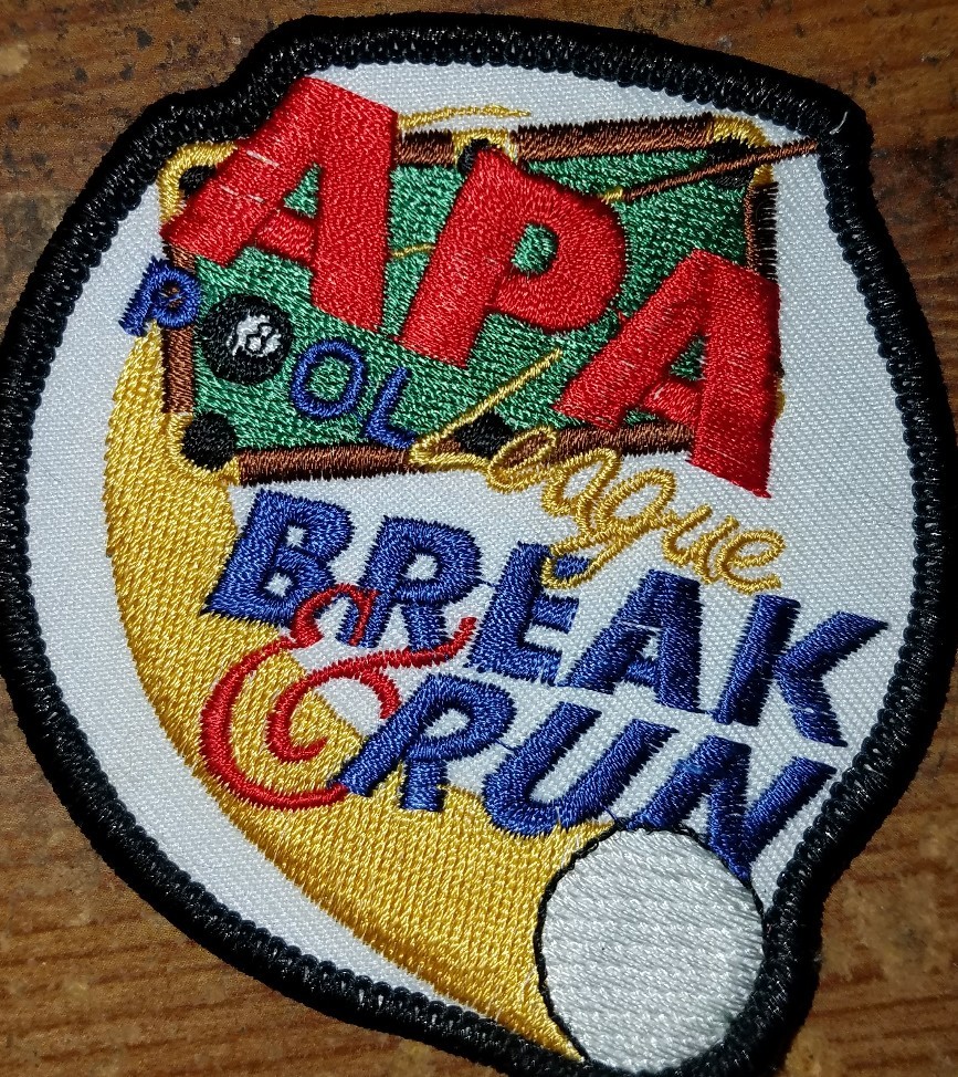 🔥💥APA POOL LEAGUE 8 BREAK & RUN PATCH AMERICAN POOLPLAYERS OLD👀💥🔥