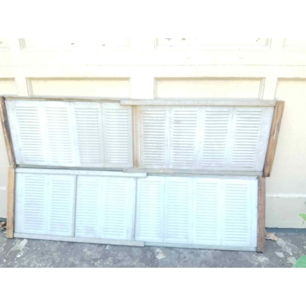 Vintage Adjustable Louvered Metal Rain Proof Window Vent