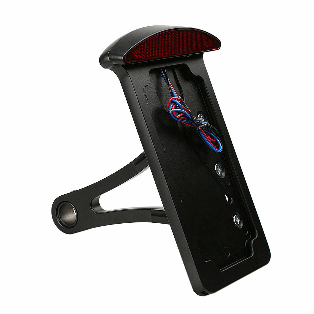 ewmotor Side Mount License Plate Bracket Tail Light For Harley Bobber Chopper US