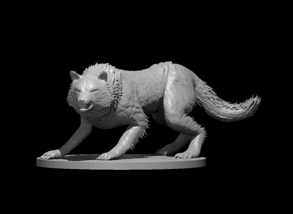 Winter Wolf Monster Manual 28mm Scale DND D&D Tabletop Mini