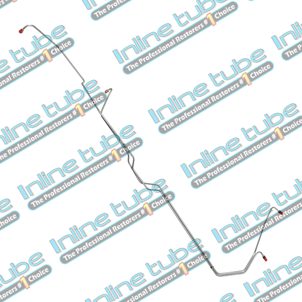 1991-1993 Ford F150 Passenger Side Transmission Cooler Lines Kit, Oe Steel
