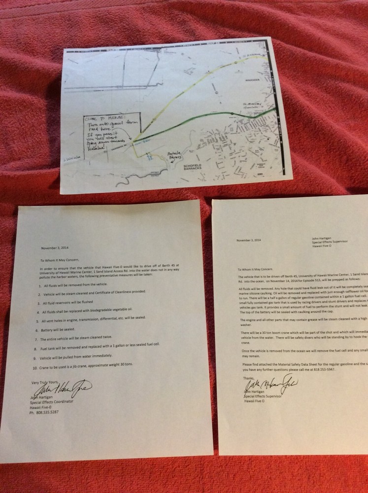 HAWAII FIVE-O ORIGINAL SCRIPT 513 SCHEDULE 2014 LA PO'INO DANIEL DAE KIM
