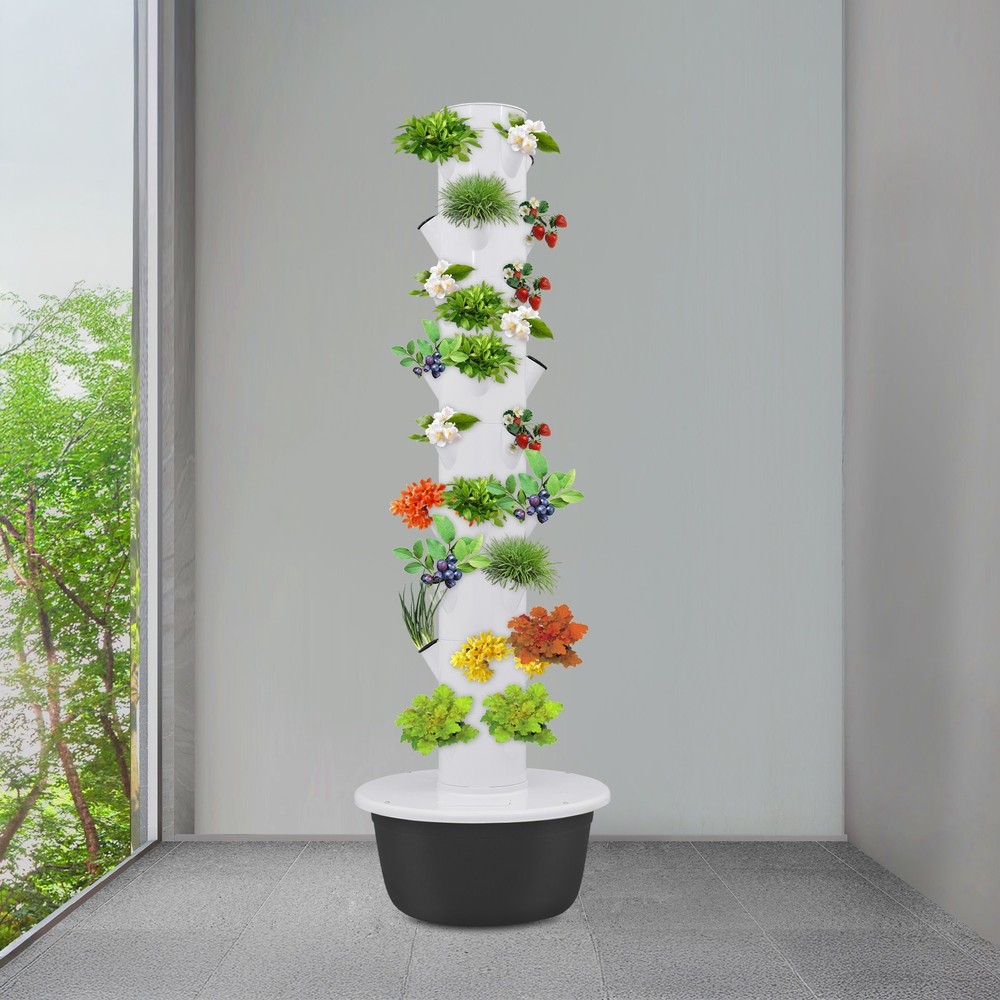 9-Tier Vertical Hydroponics Growing Tower System 36-Plant Capacity Indoor Hydrop