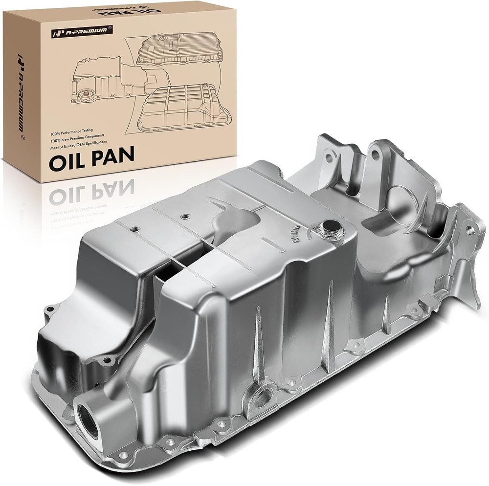 A-Premium Engine Oil Pan Sump with Drain Plug Compatible Chevrolet...