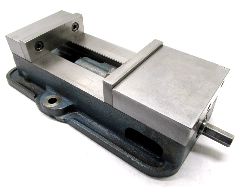 NICE! KURT ANGLOCK 6" MILLING MACHINE VISE w/ JAWS & HANDLE - #D675