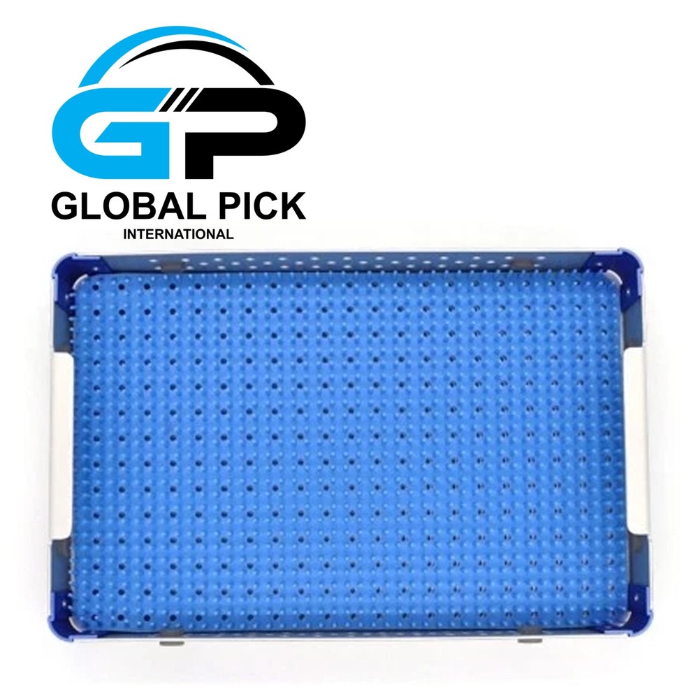 Aluminum Sterilization tray case box with Two layer surgical instrument tray