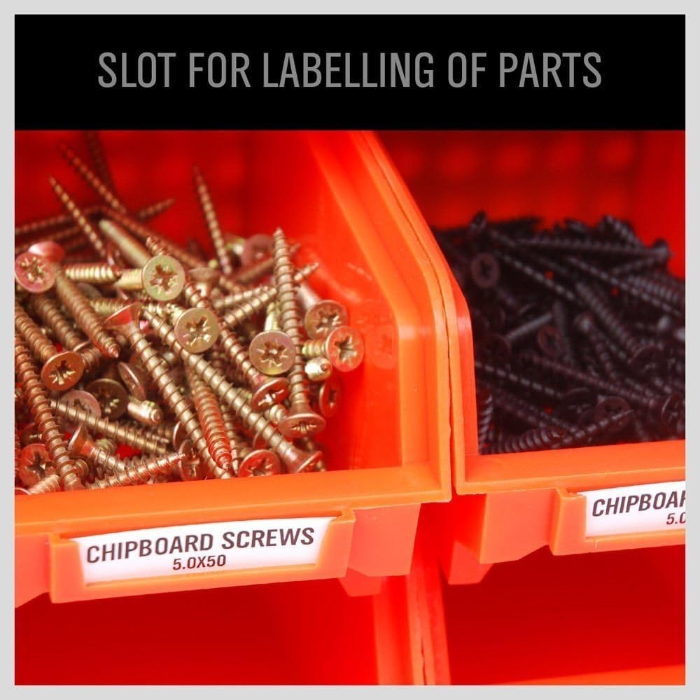 30PC Wall Mounted Storage Bins Organizer for Efficient Garage Tool Management