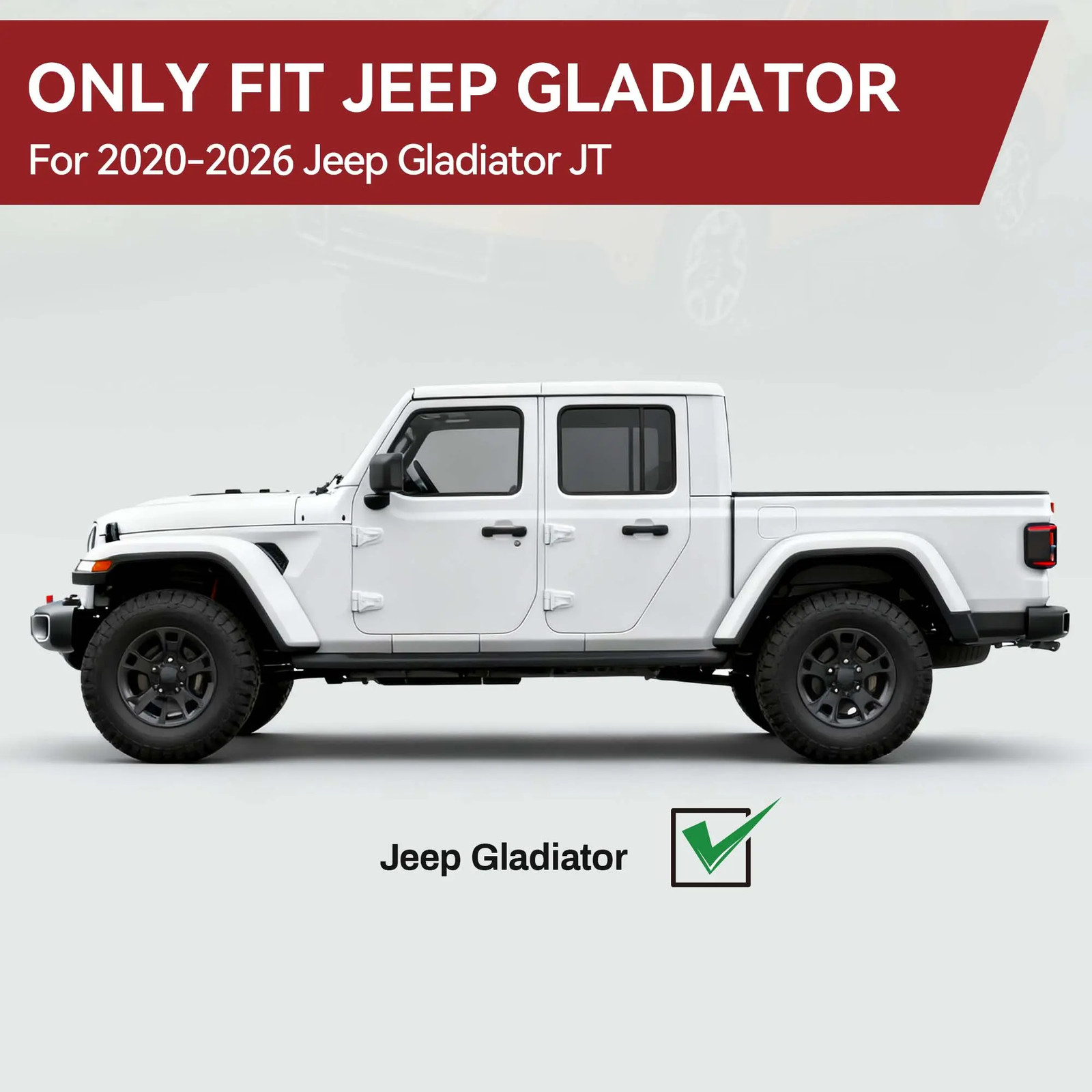 YITAMOTOR Drop Running Boards For 2020-2026 Jeep Gladiator JT 4-Door Step Bars