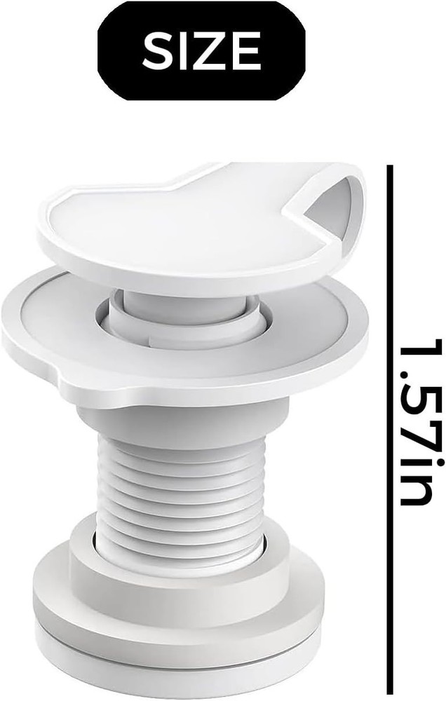 2-Pack Cooler Drain Plug Set – Triple Snap, Replaceable Cover, Fits Rubbermaid,