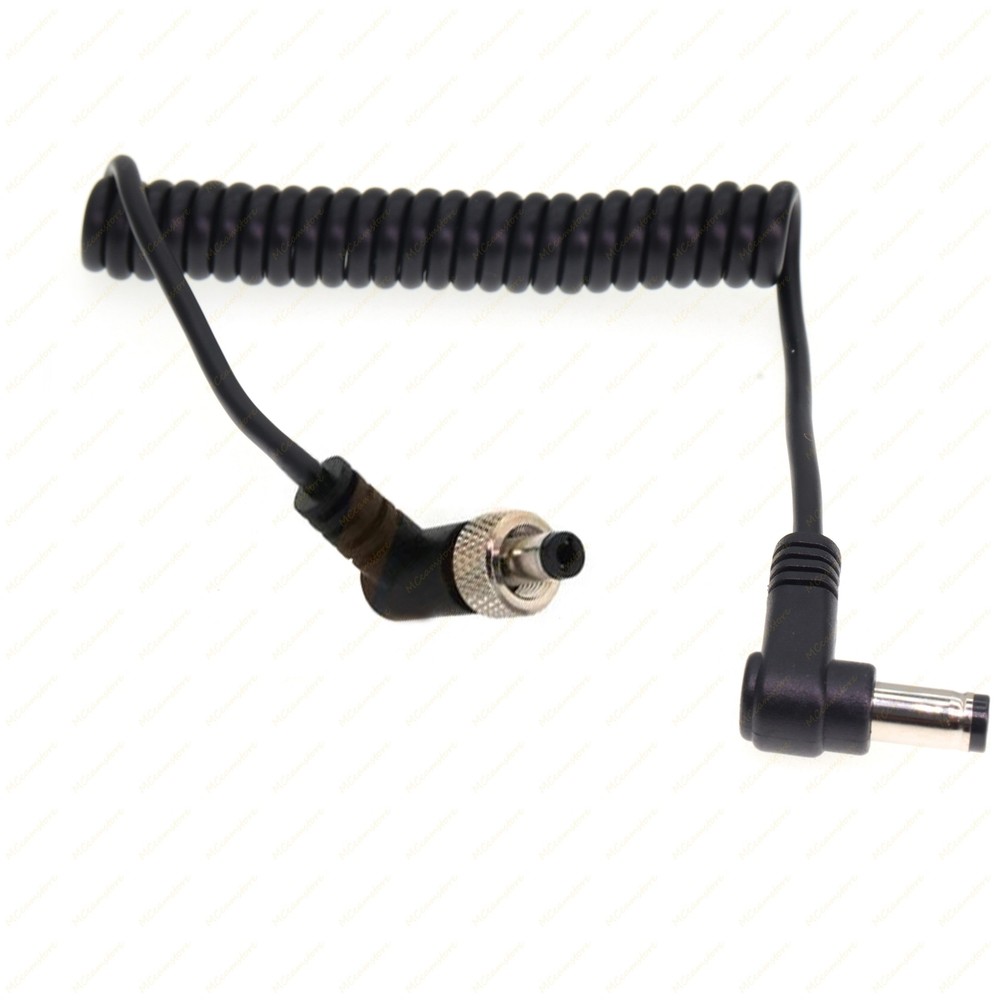Locking DC Male to Right Angle DC 5.5 2.5 Power Cable for Atomos PIX-E7 PIX-E5